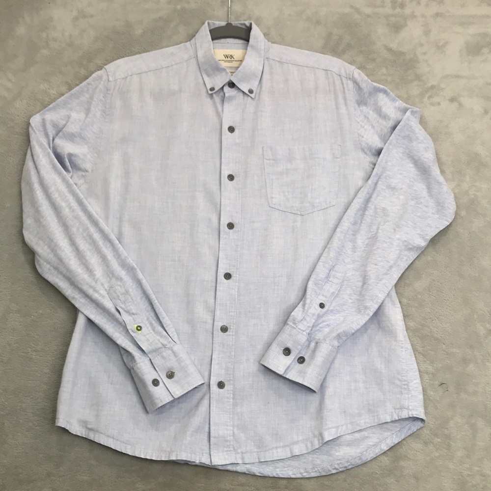 WRK The Reworked Shirt Light Blue Size M